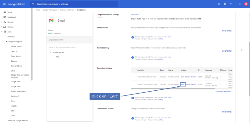 Creating exceptions | Trustifi