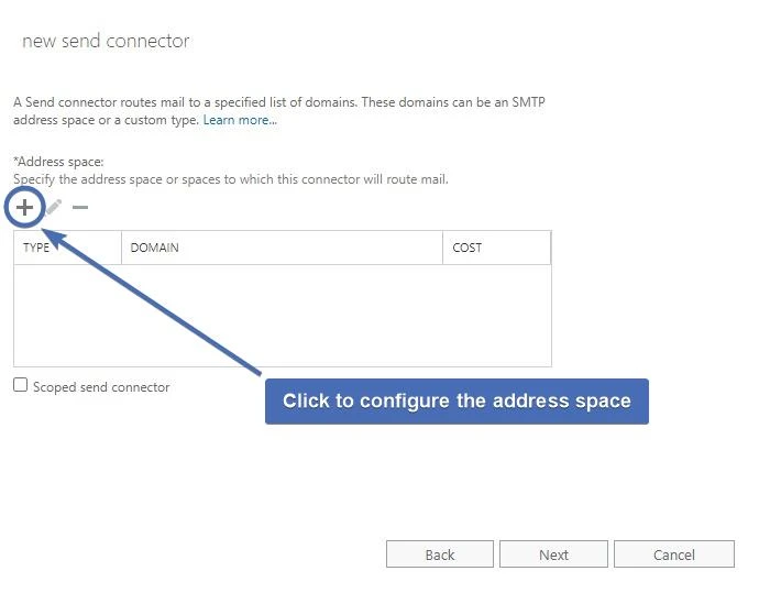 Adding an address space