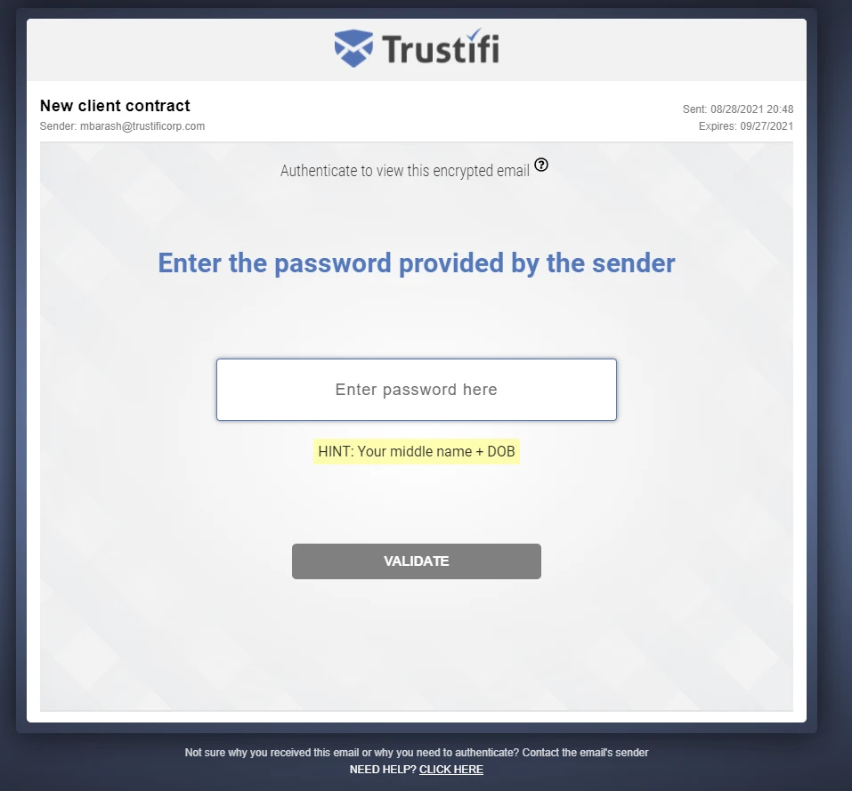 Enter password to authenticate