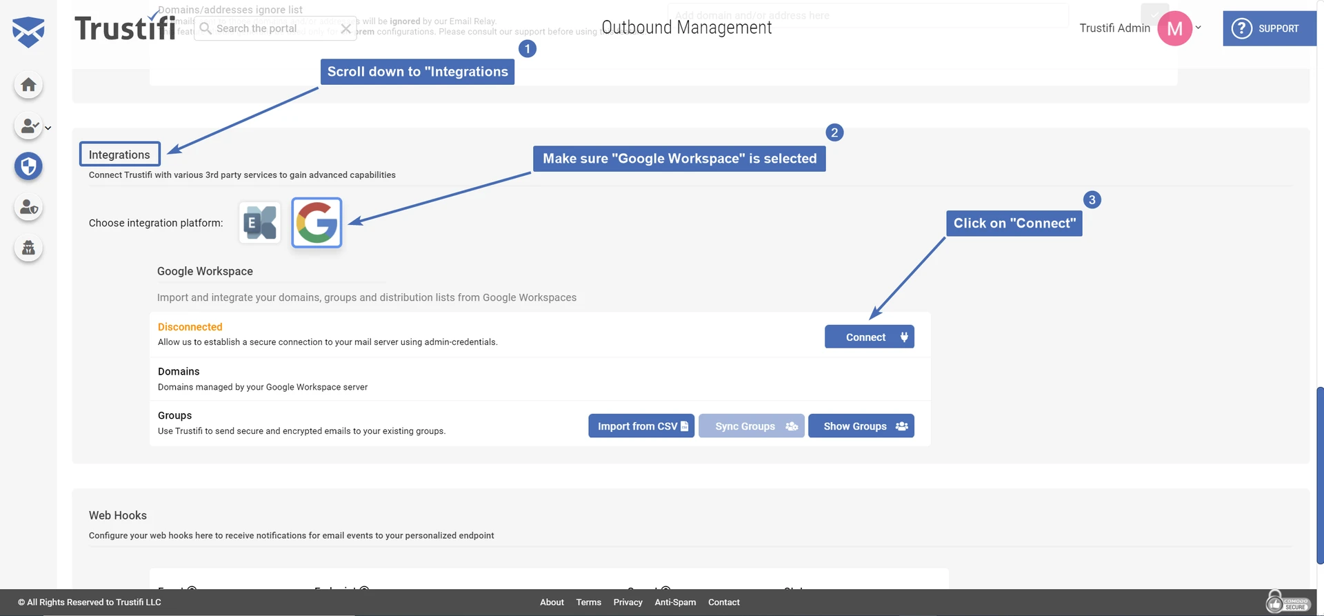 Connecting to Google Workspace